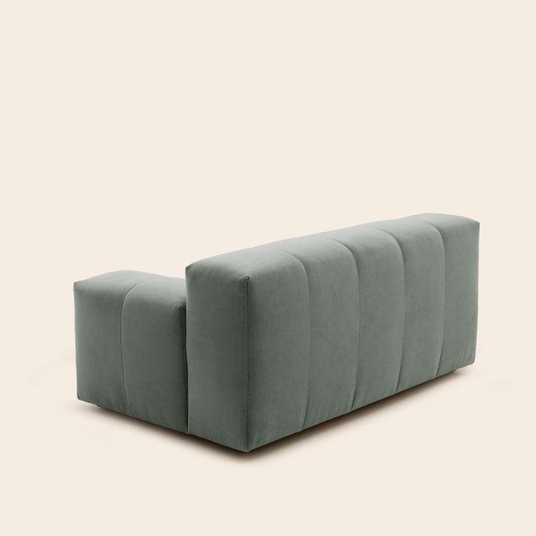 Uberto - Module accoudoir droit velours vert - Vue supplémentaire 2