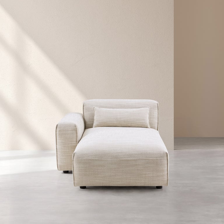 Méridienne d'angle gauche en tissu KOFI II