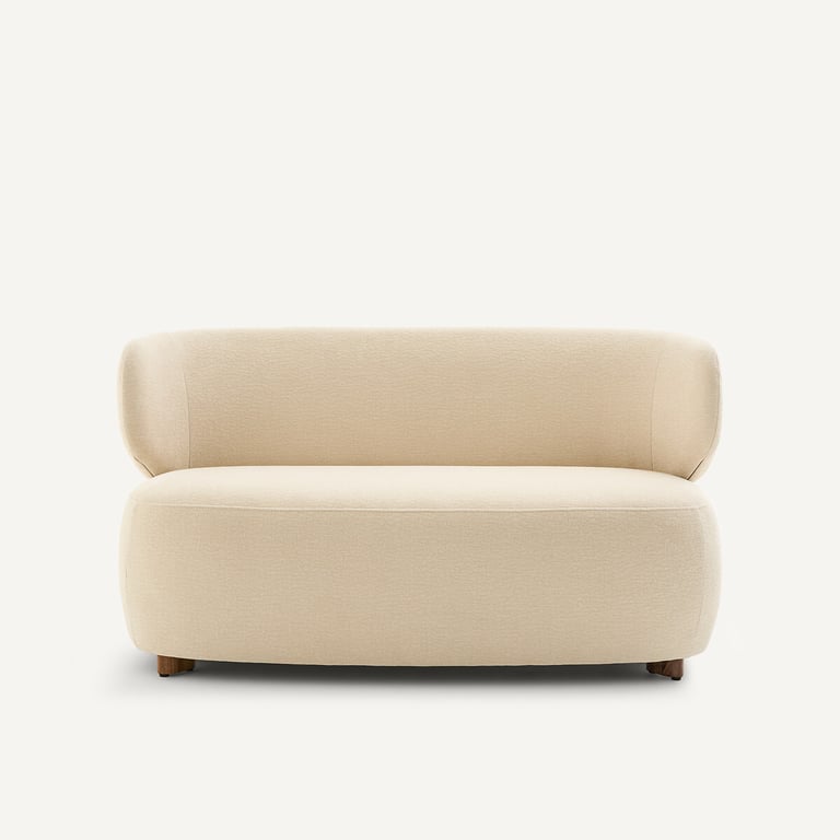 Modalie - Banquette 2 places velours beige - Vue supplémentaire 2