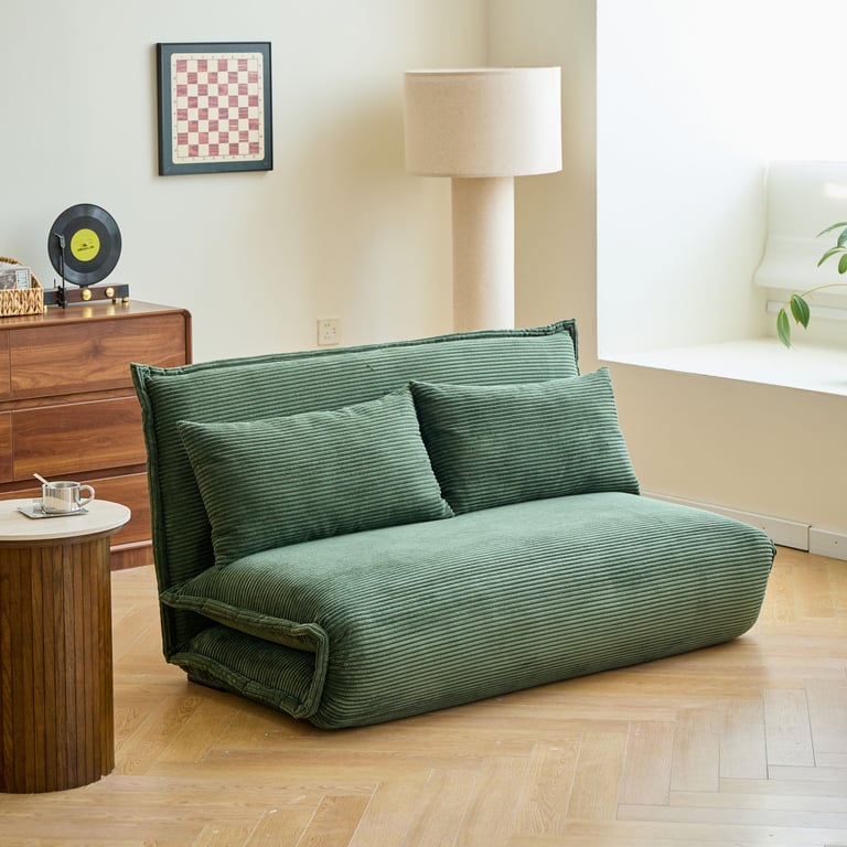 Produit similaire: Leon - Canapé convertible 2 places velours côtelé vert