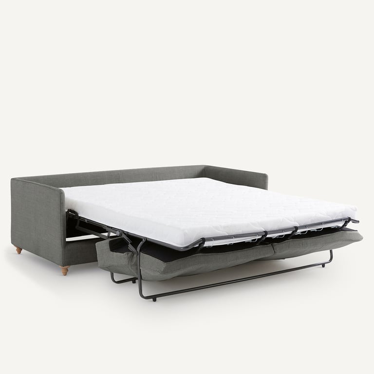 Lazare canapé convertible 3 places lin gris - Vue supplémentaire 1