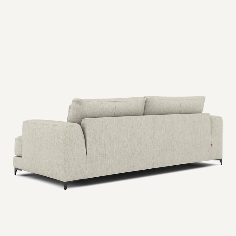 Marsile canapé convertible 4 places tweed beige - Vue supplémentaire 3