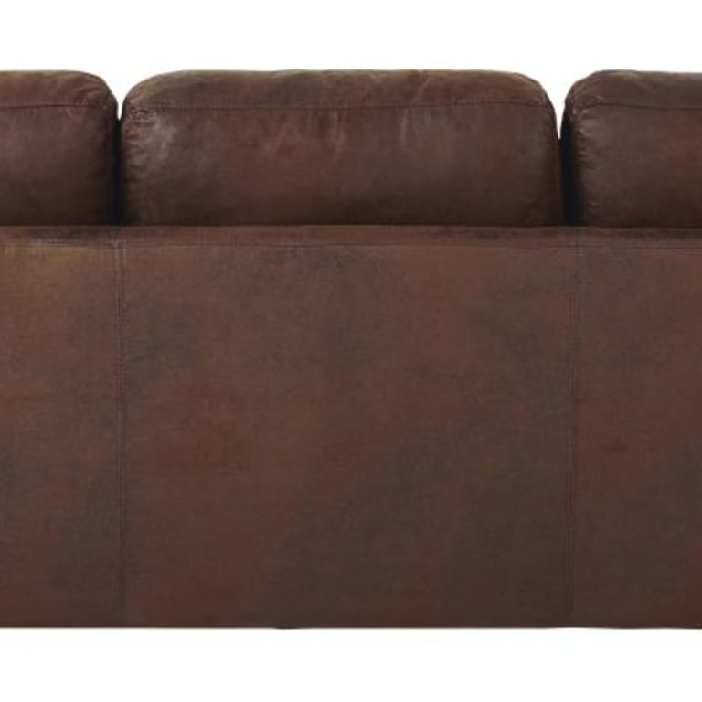Philadelphie - Canapé d'angle droit 3 places microfibre marron - Vue supplémentaire 2
