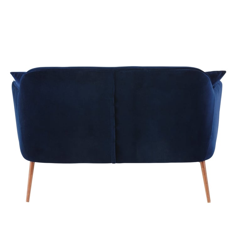 Sacha - Canapé 2 places velours bleu - Vue supplémentaire 3