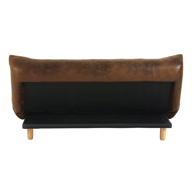 Cloud - Canapé convertible 3 places microfibre marron - Vue supplémentaire 3