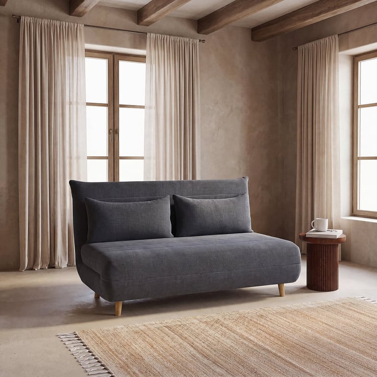 Produit similaire: Nio - Canapé convertible 2 places tissu gris