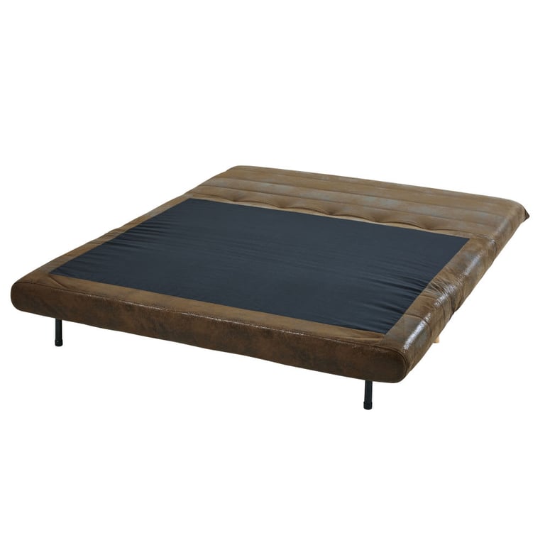 Nio - Canapé convertible 2 places microfibre marron - Vue supplémentaire 2