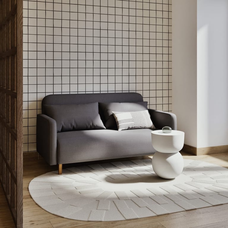 Produit similaire: Nia - Canapé convertible 3 places tissu gris
