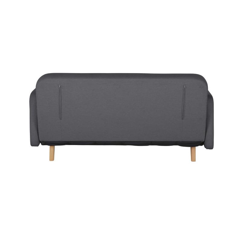 Nia - Canapé convertible 3 places tissu gris - Vue supplémentaire 3