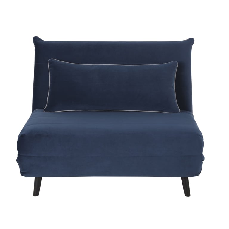 Produit similaire: Nio - Canapé convertible 1 place velours bleu
