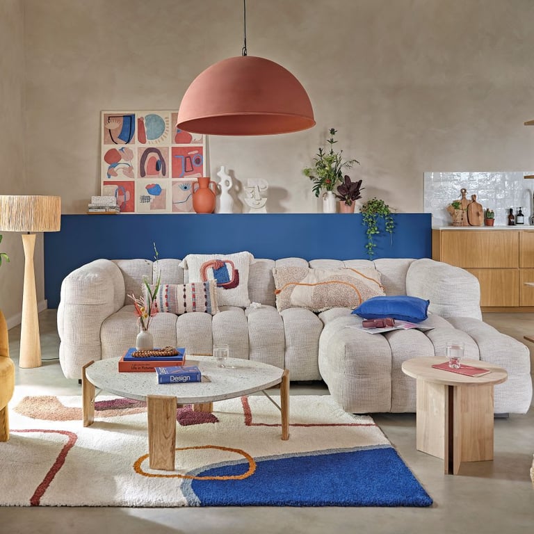 Produit similaire: Lilo - Canapé d'angle droit 4 places tissu beige