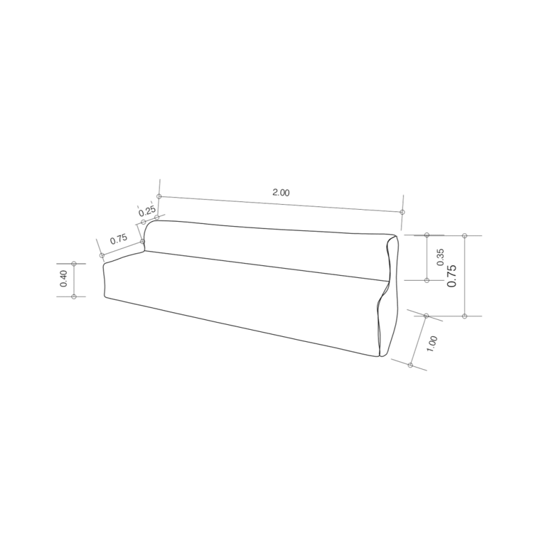 Canapé modulable déhoussable 3 places tissu blanc - Vue supplémentaire 3