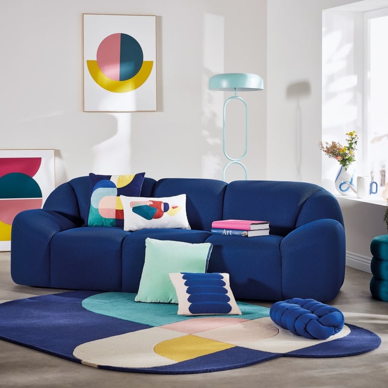 Produit similaire: Play - Canapé 3 places tissu texturé bleu