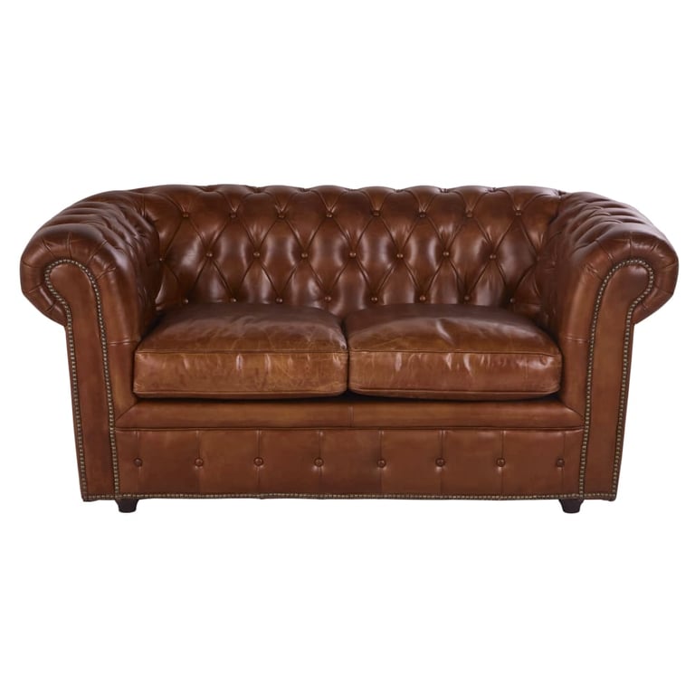 Produit similaire: Chesterfield - Canapé 2 places cuir marron