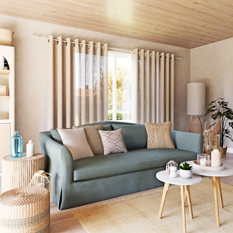 Produit similaire: Anaelle - Canapé 3 places lin bleu