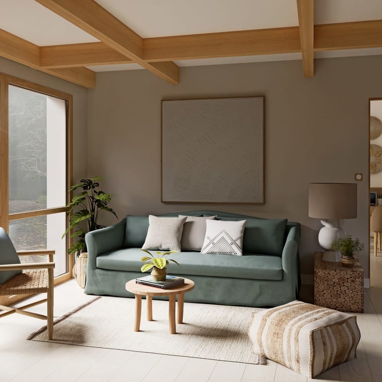 Produit similaire: Anaelle - Canapé convertible 3 places lin bleu