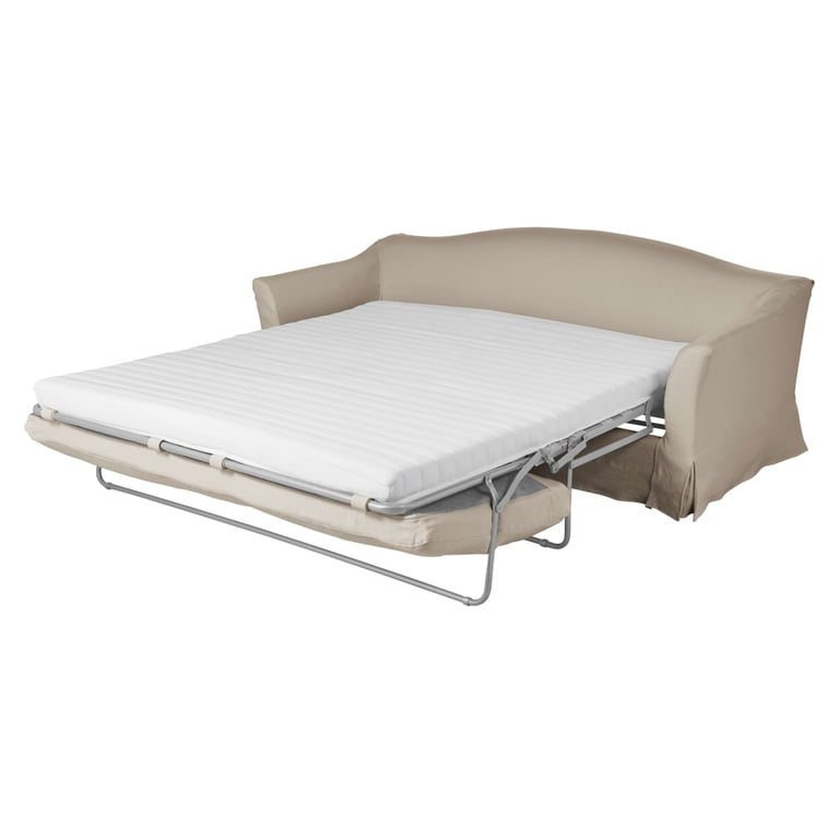 Anaelle - Canapé convertible 3 places lin beige - Vue supplémentaire 3