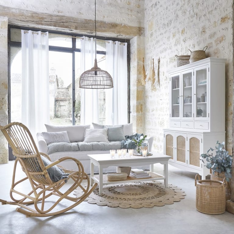 Produit similaire: Anaelle - Canapé 4 places lin blanc