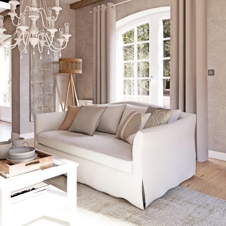 Produit similaire: Anaelle - Canapé convertible 2 places lin blanc