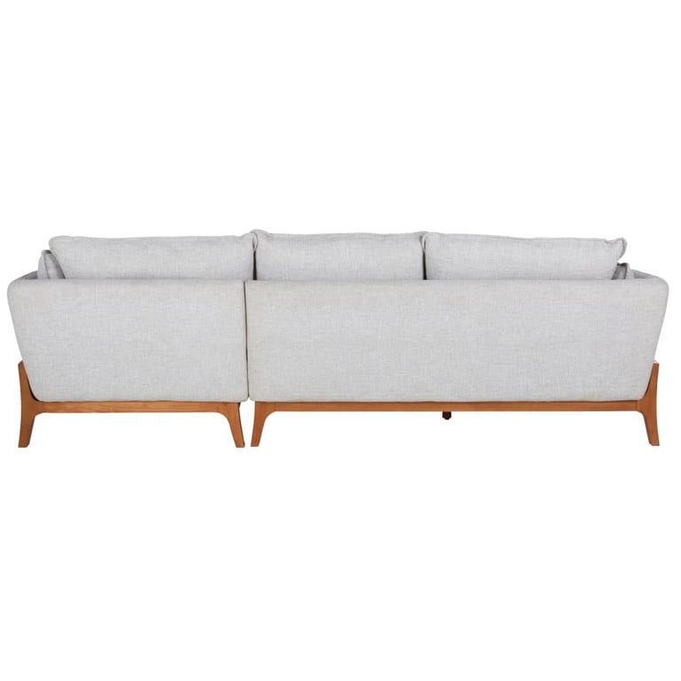 Shield - Canapé d'angle fixe 3 places tissu chiné gris - Vue supplémentaire 3