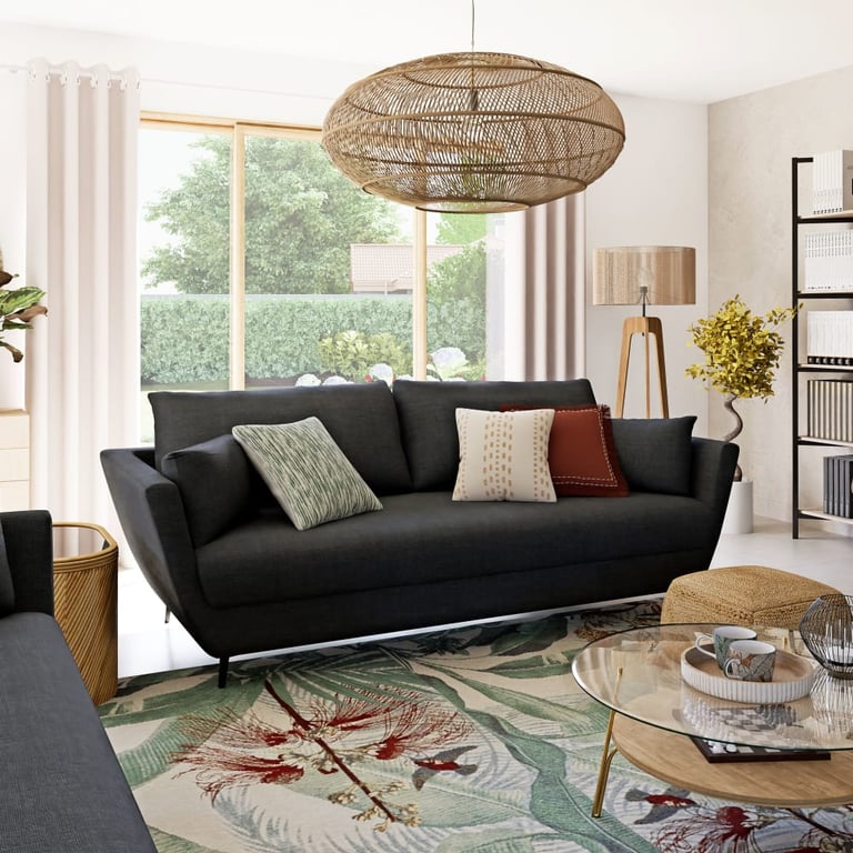 Produit similaire: Prague - Canapé 3 places tissu gris