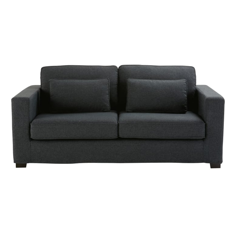 Milano - Canapé convertible 3 places tissu gris - Vue supplémentaire 1