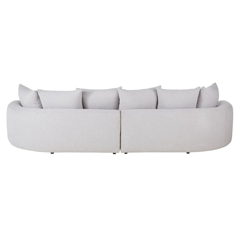 Seal - Canapé XL 6 places tissu bouclette gris - Vue supplémentaire 3