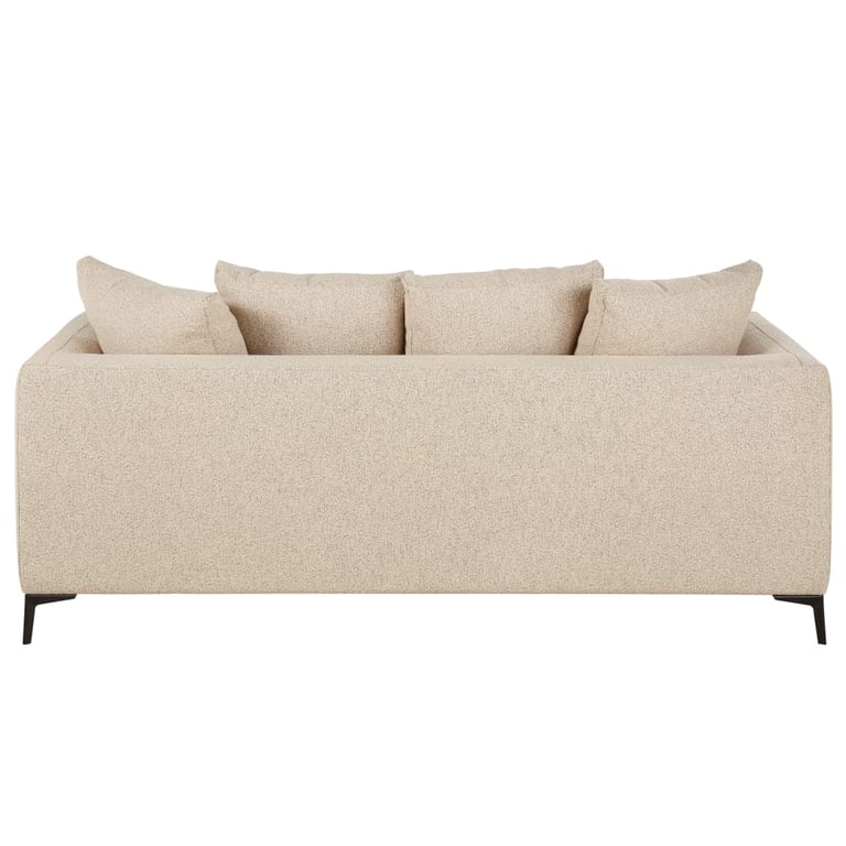 Romy - Canapé 3 places tissu bouclette beige - Vue supplémentaire 3
