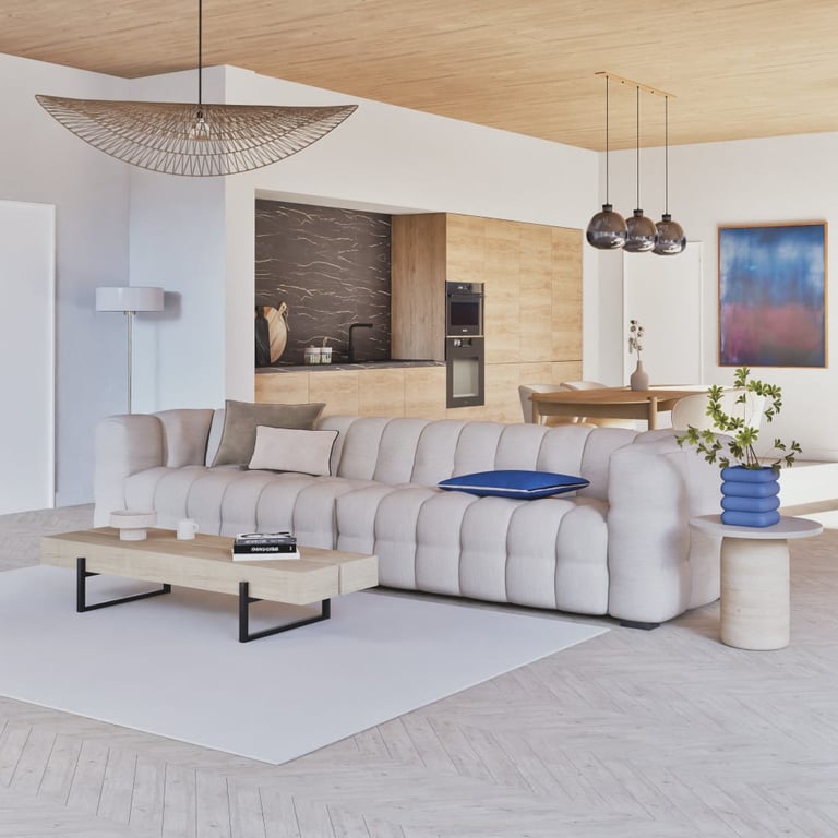 Produit similaire: Lilo - Canapé 6 places tissu beige