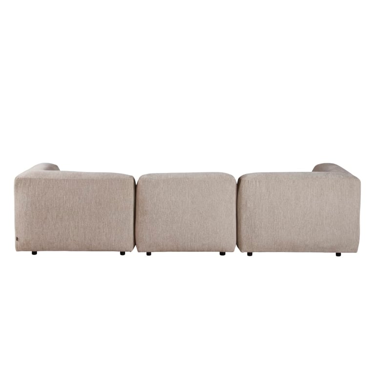Buddy - Canapé 4 places tissu chiné beige - Vue supplémentaire 2