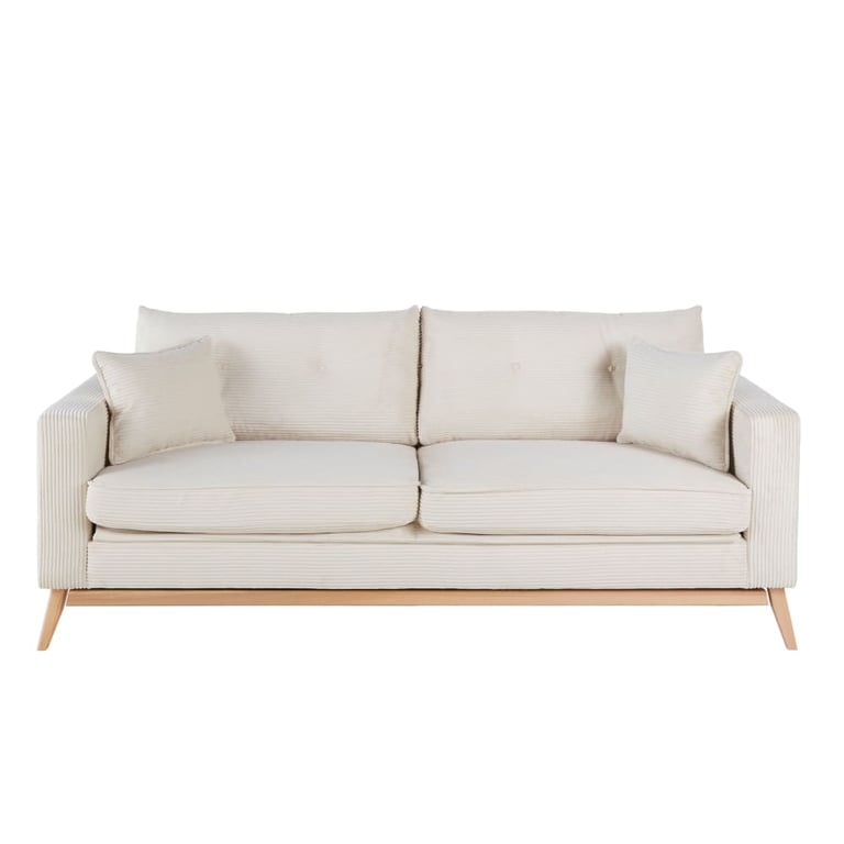Produit similaire: Brooke - Canapé 3 places velours côtelé beige