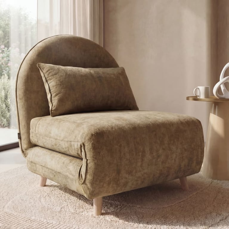 Produit similaire: Ponio - Canapé convertible 1 place tissu vert