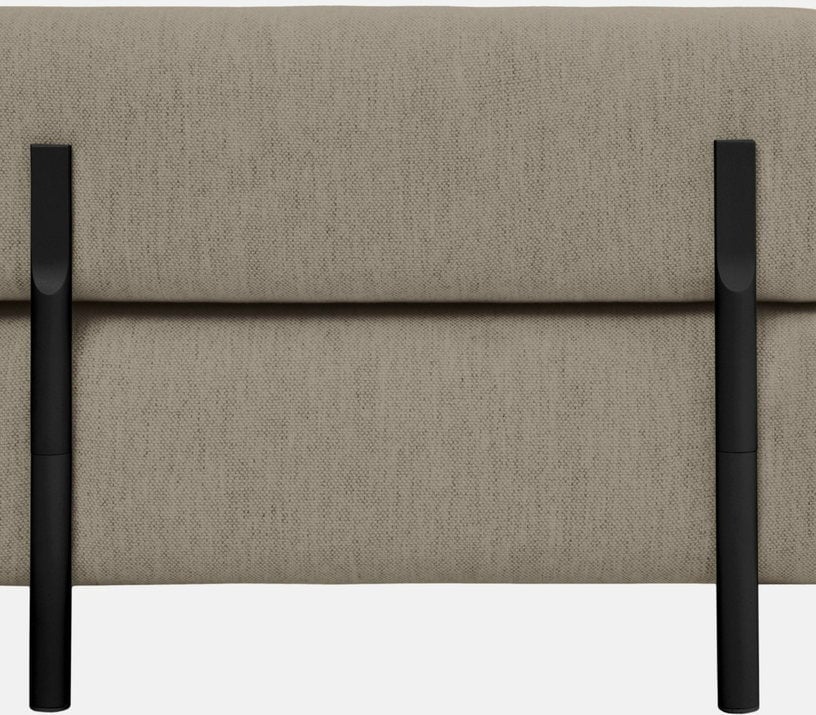 Palo - Canapé d'angle gauche 4 places tissu beige - Vue supplémentaire 1