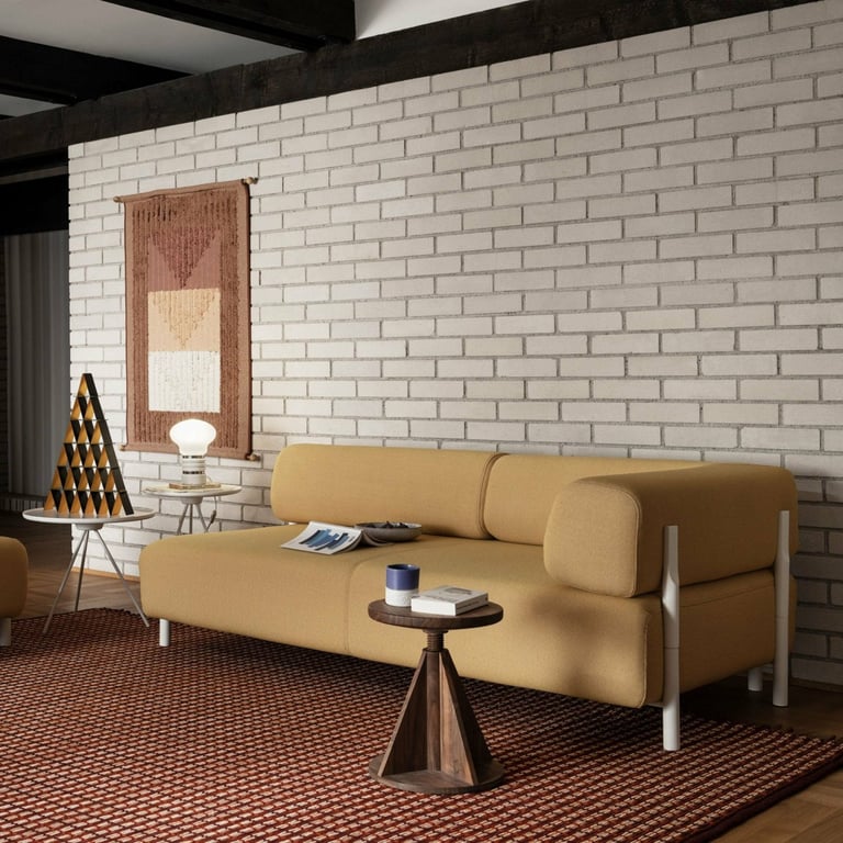 Palo - Canapé d'angle gauche 4 places tissu beige - Vue supplémentaire 3