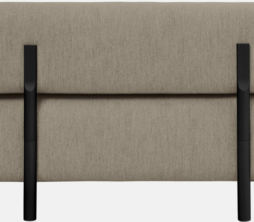 Palo - Canapé 2 places tissu beige - Vue supplémentaire 2