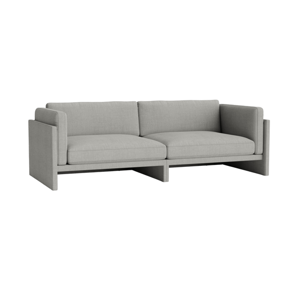 Softy - Canapé modulable 3 places tissu gris