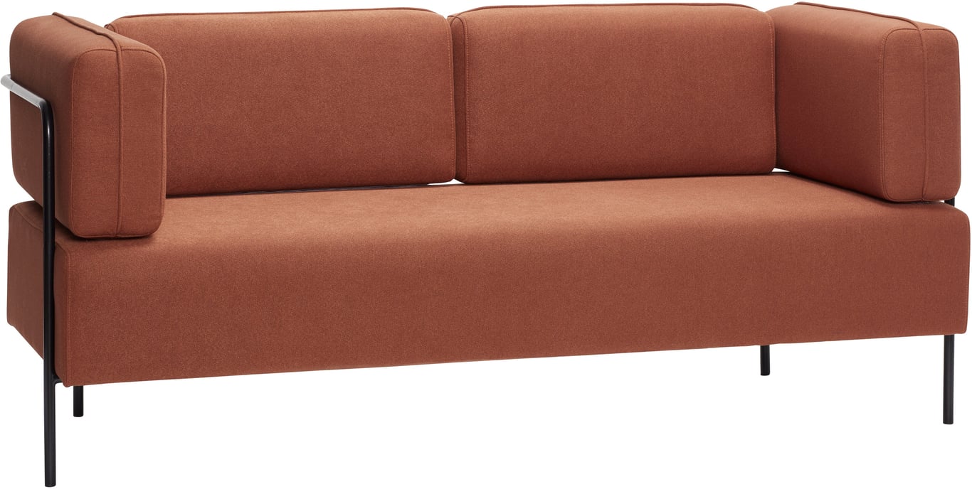 Block - Canapé 3 places tissu marron - Vue supplémentaire 1