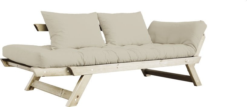 Bebop - Canapé convertible 2 places tissu beige - Vue supplémentaire 3