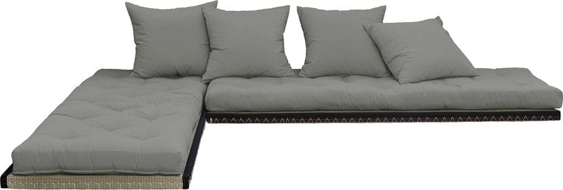 Chico - Canapé convertible 2 places tissu gris - Vue supplémentaire 2
