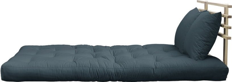 Shin Sano - Canapé convertible 2 places tissu bleu canard - Vue supplémentaire 2
