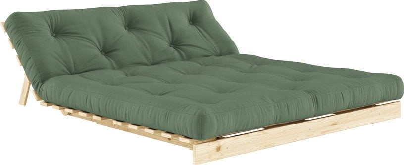 Roots - Canapé convertible 3 places tissu vert - Vue supplémentaire 3