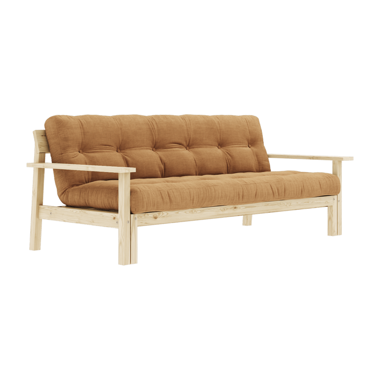 Unwind - Canapé convertible 3 places tissu marron - Vue supplémentaire 1