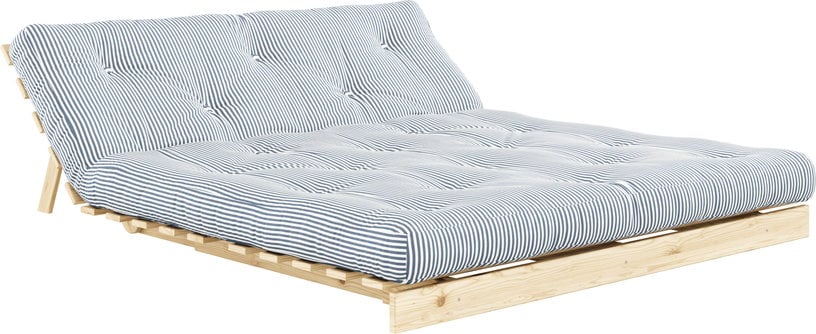 Roots - Canapé convertible 3 places tissu bleu - Vue supplémentaire 2