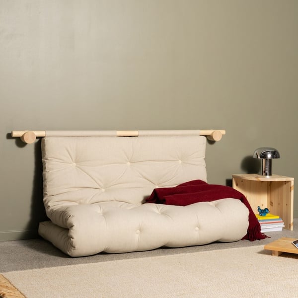 Hooked - Canapé convertible 2 places tissu vert