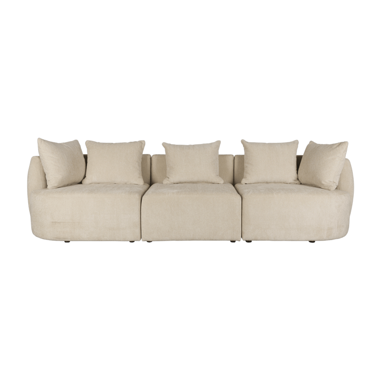 Rocca - Canapé 5 places tissu beige - Vue supplémentaire 1
