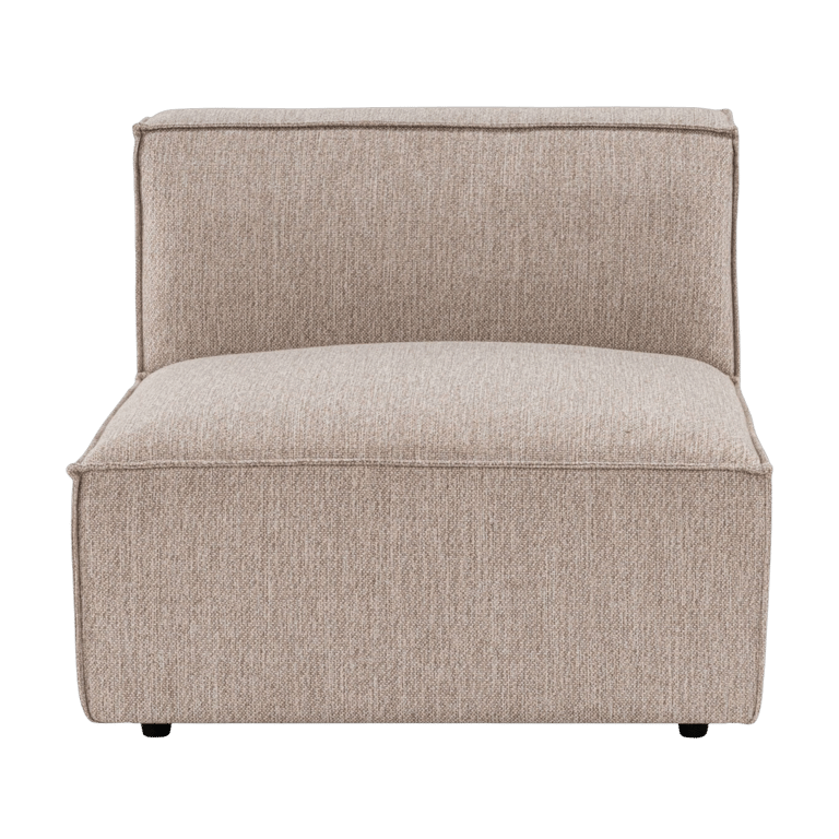 Module 1 place en tissu beige 95x80x65cm Sora O1 - Home Design