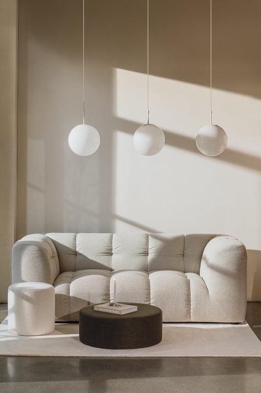 Bolbi - Canapé 2 places tissu beige - Vue supplémentaire 3