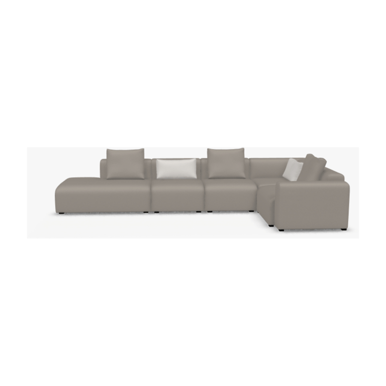 Mags - Canapé 4 places tissu beige - Vue supplémentaire 1