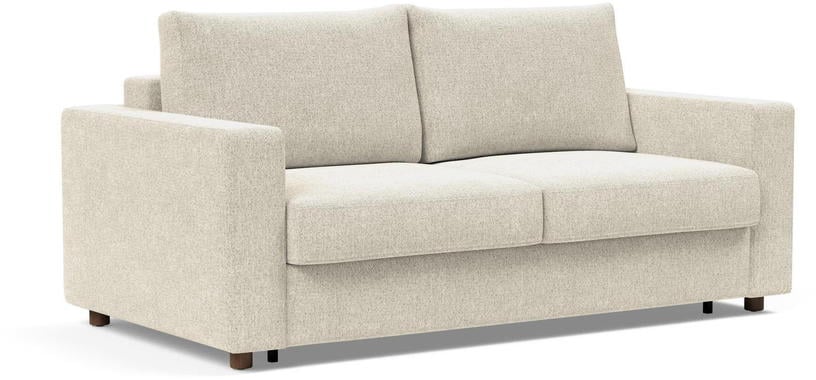 Neah - Canapé convertible 3 places tissu blanc - Vue supplémentaire 2