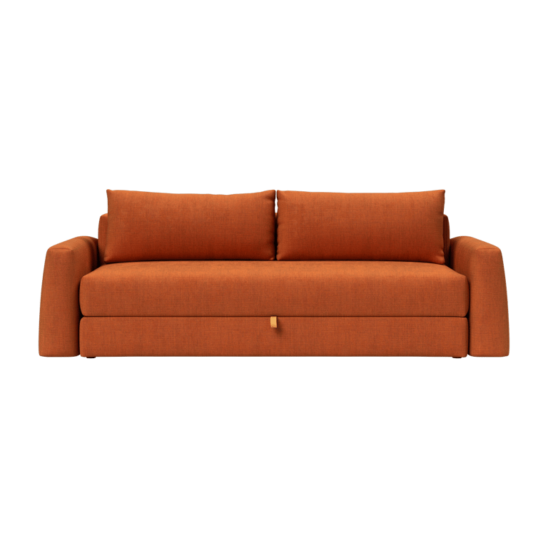 Cone - Canapé convertible 4 places tissu orange - Vue supplémentaire 1